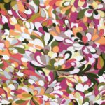 Tissu viscose imprimé Splash - Multicolore, rose