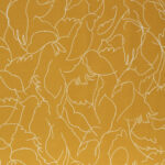 Toile de coton Major édition Thevenon Paris Fond ocre jaune - OEKO-TEX