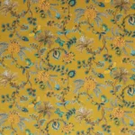 Tissu Golden Life Velours Fond Laiton édition Thevenon Paris