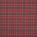 Tissu coton carreaux écossais Clark lurex - Rouge, vert, jaune, blanc