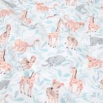 Tissu coton imprimé Dumbo - Ciel, fond blanc