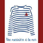 Coupon de tissu - Une Marinière à la Mer, rouge