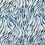 Tissu viscose imprimé Saydou -Bleu