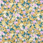Tissu viscose imprimé Talula - Moutarde