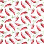 Tissu coton enduit cretonne Oeko-tex Piquante - Fond crème
