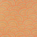 Tissu Fairy light fond mandarine édition Thevenon Paris