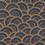 Tissu Fairy light fond marine édition Thevenon Paris