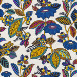 Tissu Garden land multicolore fond crème édition Thevenon Paris