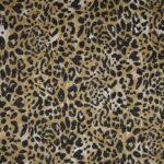 Toile de coton Savoie Guepard - Savane, noir