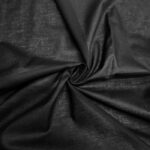 Tissu voile de coton - Noir