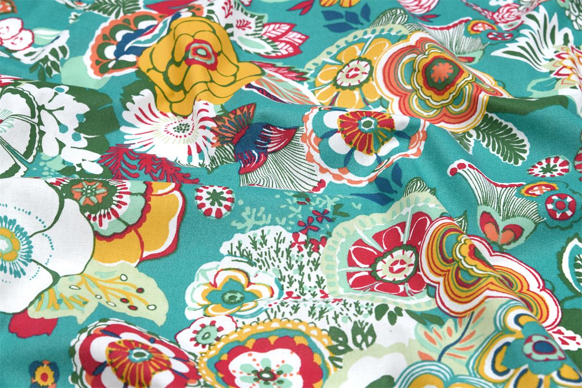 ALIZEE CRETONNE ENDUITE CELADON 155 cm 4