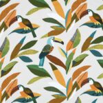 Toile de coton imprimé Guyane - Multicolore, fond naturel