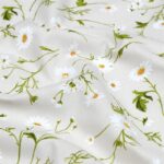 Tissu coton imprimé Ilona - Fond naturel