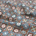 Tissu coton imprimé Marrakech - Orange