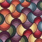 Tissu jacquard Géock - Multicolore