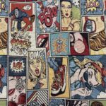 Tissu jacquard LOL - Multicolore