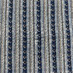 Tissu coton indien lamé - Bleu
