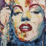 Coupon panneau décoratif en jacquard Marilyn - Multicolore