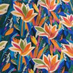 Tissu toile de coton panama - Sébastian, Multicolore