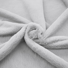 Tissu fausse fourrure poil ras - Gris clair