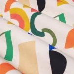 Tissu toile de coton panama - Héros, Multicolore, fond ficelle
