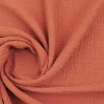 Tissu double gaze 100% coton - Marsala