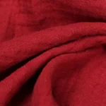 Tissu double gaze 100% coton - Rouge grenat