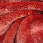 Tissu Doudou uni -  Rouge