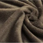 Tissu Doudou uni -  Marron
