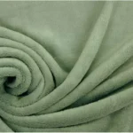 Tissu Doudou uni - Vert de gris