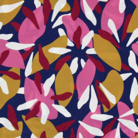 Tissu viscose imprimé - Floraison, Multicolore