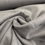 Tissu lainage twist viscose - Gris