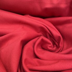 Tissu lainage twist viscose - Rouge