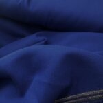 Tissu lainage twist viscose - Bleu roi