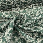 Tissu jacquard Empire grande largeur 330 cm - Vert Sapin