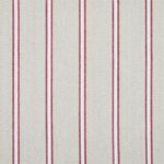Toile coton Albi rayures - Rouge, blanc