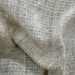 Lainage tweed Couture - Écru, Lurex