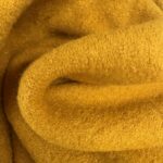 Tissu laine bouillie uni - Moutarde