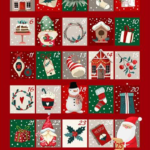 Coupon de tissu Noël - Gnome n°2