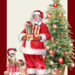 Coupon de tissu Noël - Père noël 2