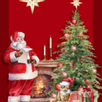 Coupon de tissu Noël - Père noël 3