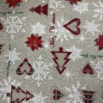 Tissu d'ameublement grande largeur 280cm Noël - Naturel