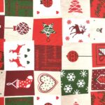 Tissu d'ameublement grande largeur 280cm Noël - Multicolore