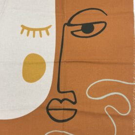 Coupon de tissu - Visage abstrait