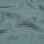 Tissu double gaze 100% coton brillegaze - Céladon