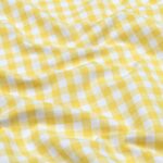 Tissu coton vichy Bardot grands carreaux - Jaune soleil