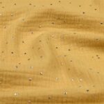 Tissu double gaze 100% coton brillegaze - Moutarde