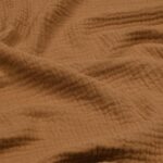 Tissu double gaze 100% coton - Camel
