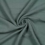 Tissu double gaze 100% coton - Céladon