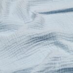 Tissu double gaze 100% coton - Bleu ciel